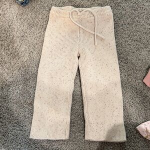 Jamie Kat Cream Knit Kids Pants